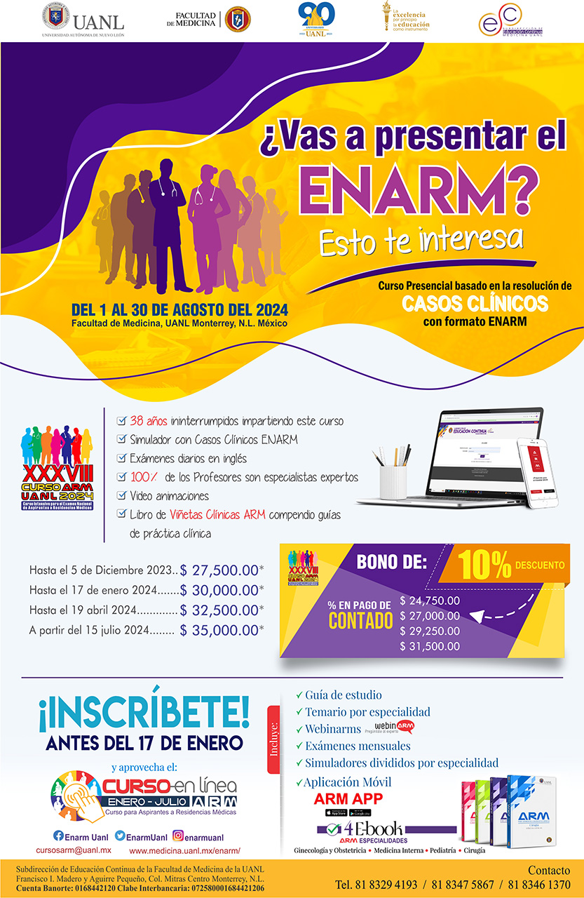 Curso ARM 2024 Curso ENARM 2024 UANL