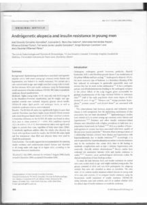 Androgenic alopecia and insulin