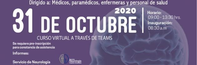 1er Curso Virtual de Cuidados Pre-Hospitalarios, Hospitalarios y de Enfermería sobre el Infarto Cerebral