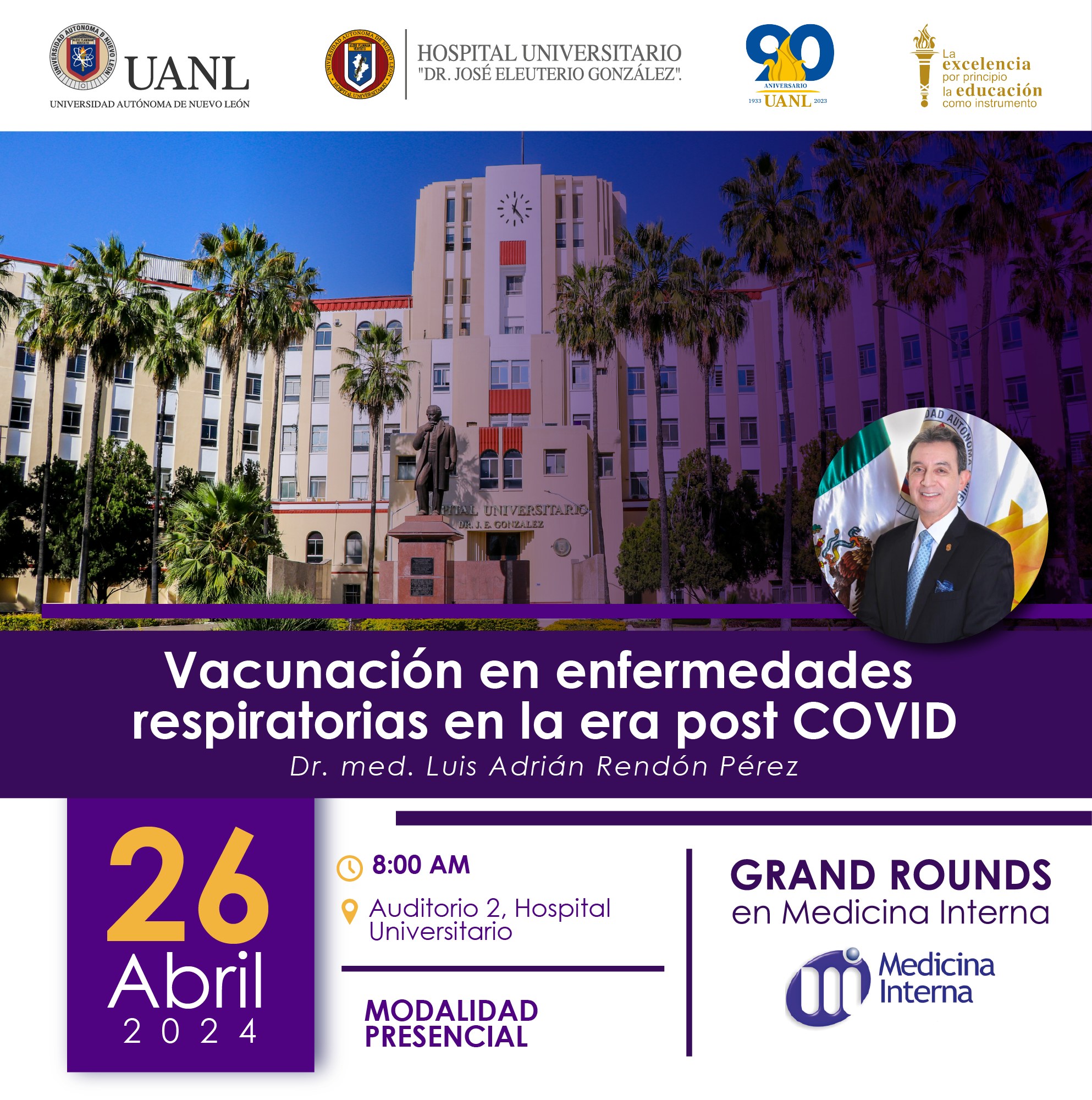 Grand Rounds en Medicina Interna «Vacunación en enfermedades respiratorias en la era post COVID»